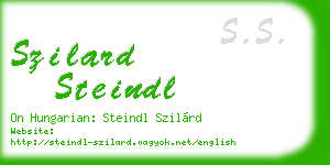 szilard steindl business card