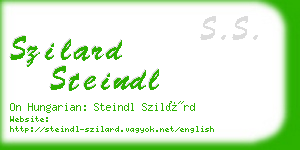 szilard steindl business card